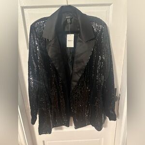 New with Tags! Forever 21 Sequin Blazer Jacket Size 1X